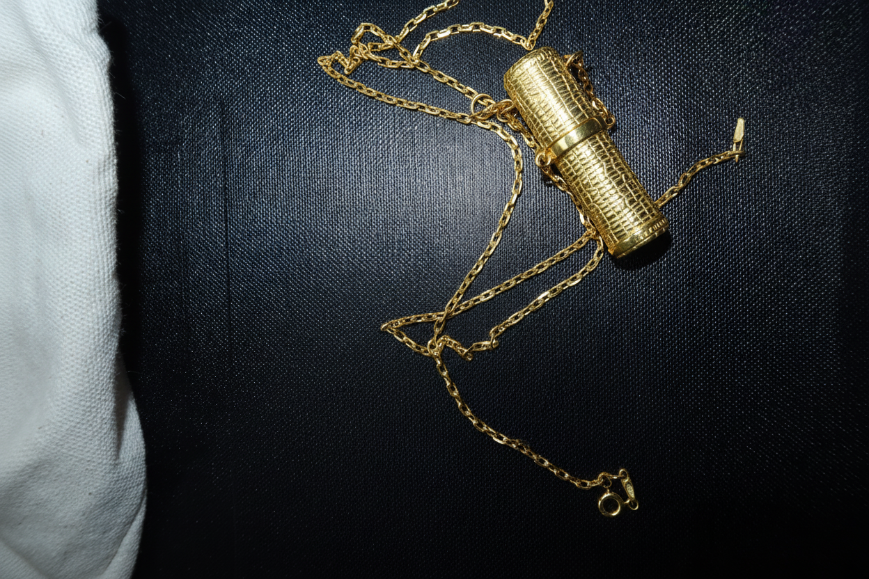Perfume case gold plated 24K