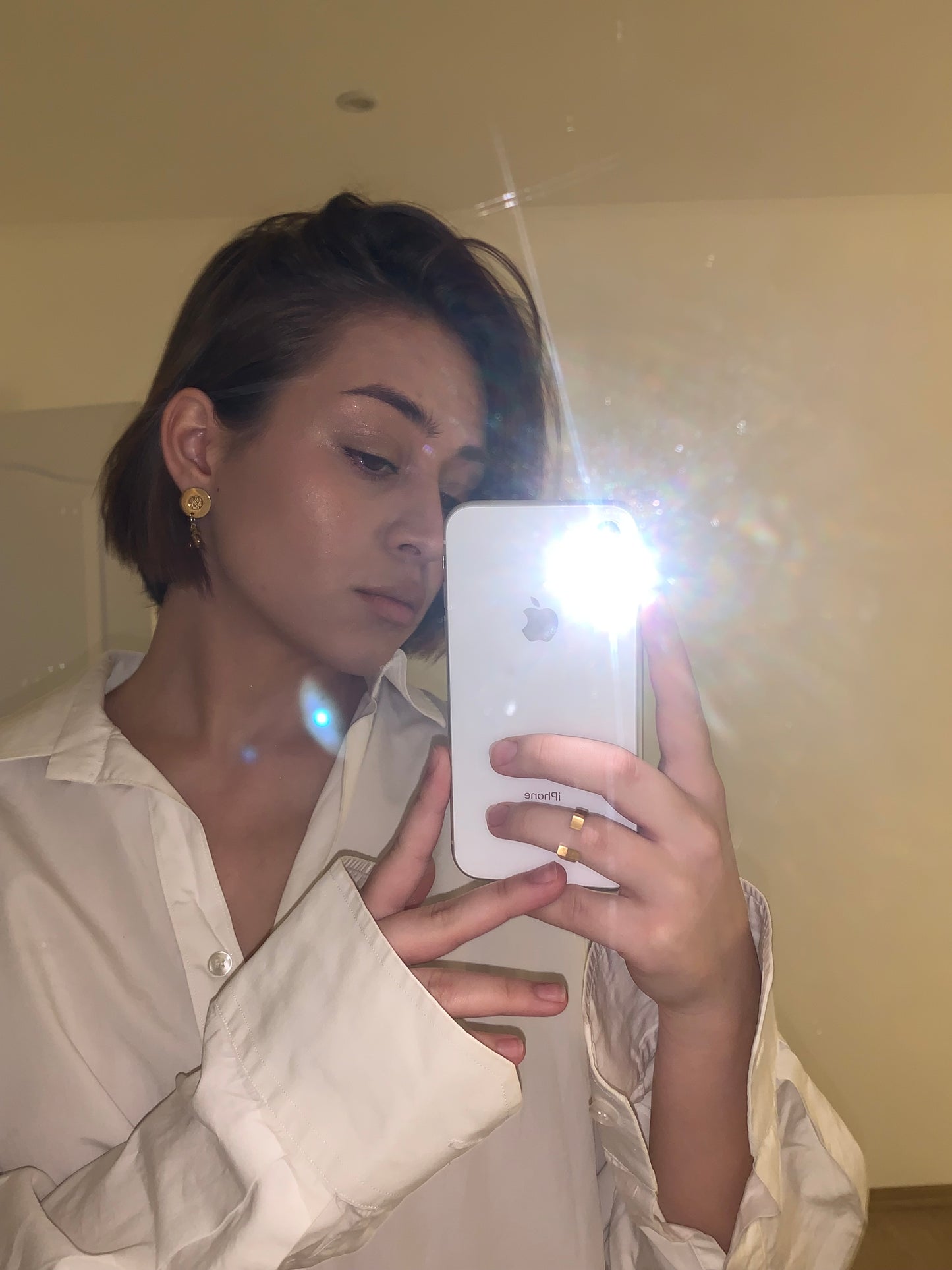 AUTENTIQ EARRINGS GOLD PLATED 24K
