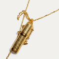 Perfume case gold plated