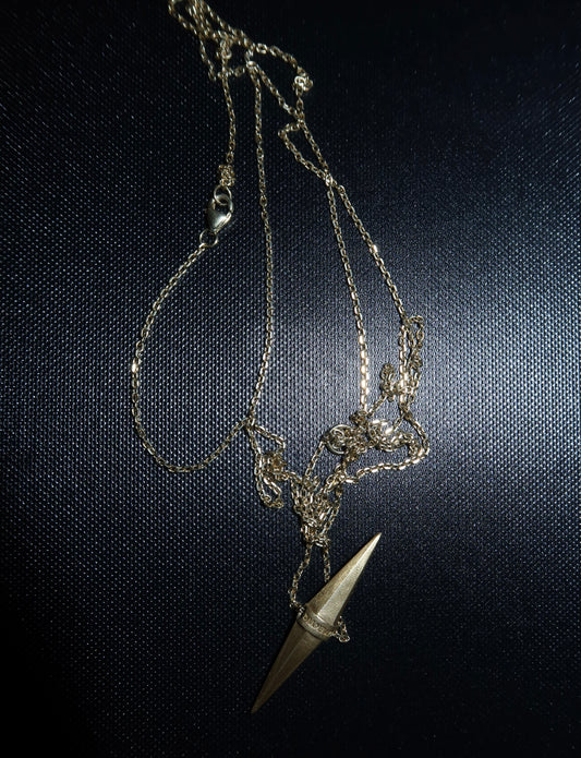 pendant Balance long matte-gold plated 24K