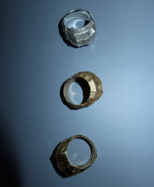 RING AUTENTIQ MATTE-GOLD PLATED 24K