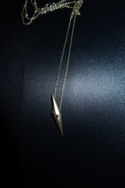 pendant Balance long matte-gold plated 24K
