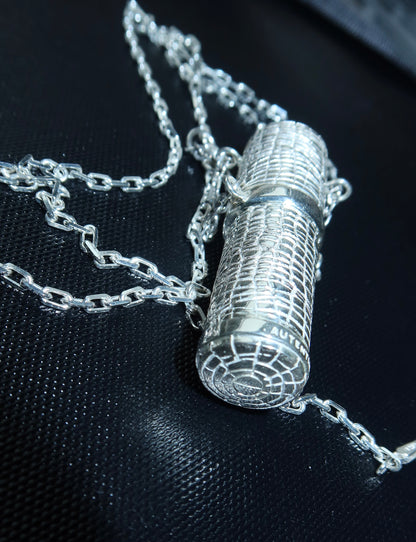 Perfume case in silver 925