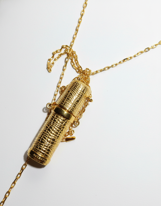 Perfume case gold plated 24K