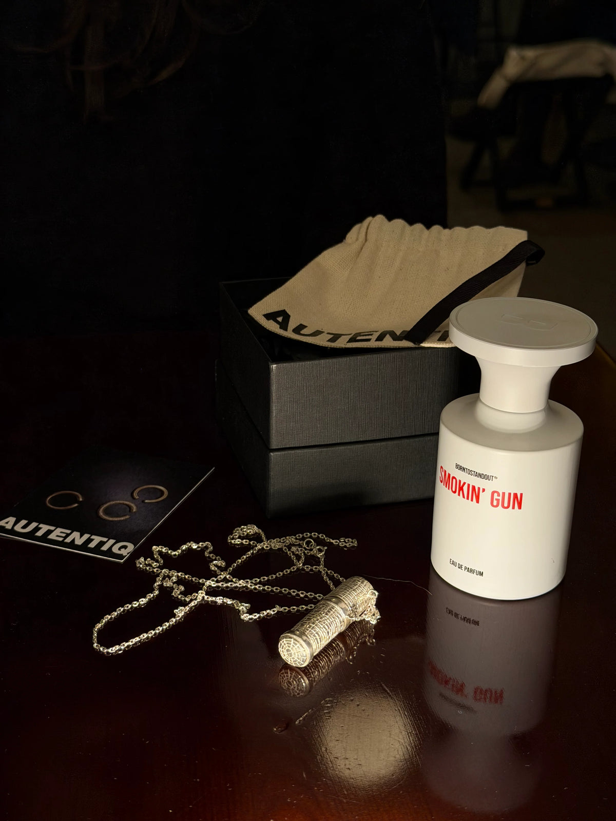 Perfume case in silver 925